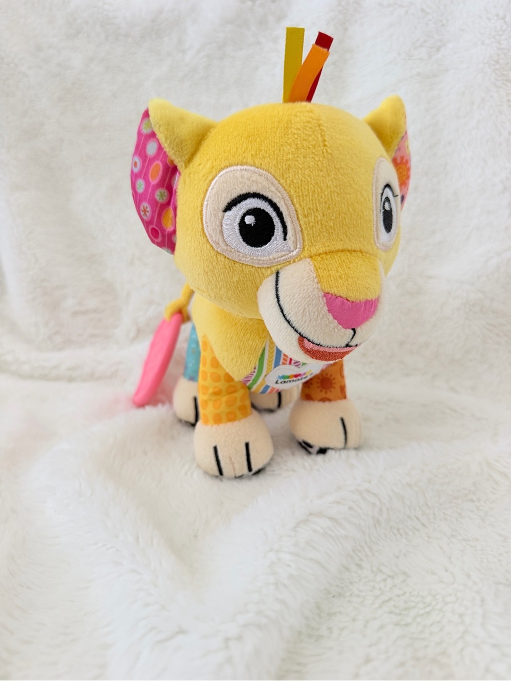 Lamaze Disney Baby Lion King Nala Plush Rattle Teether Crinkle Baby Toy